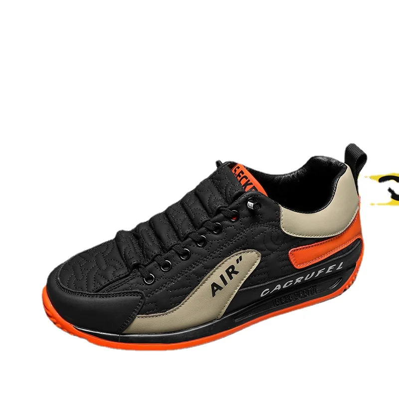 Men's Casual Thick Soled Sneakers Breathable Shoes New Autumn Men Slip on Antiskid Walking Flats Shoes Fashion Vulcanized Shoes