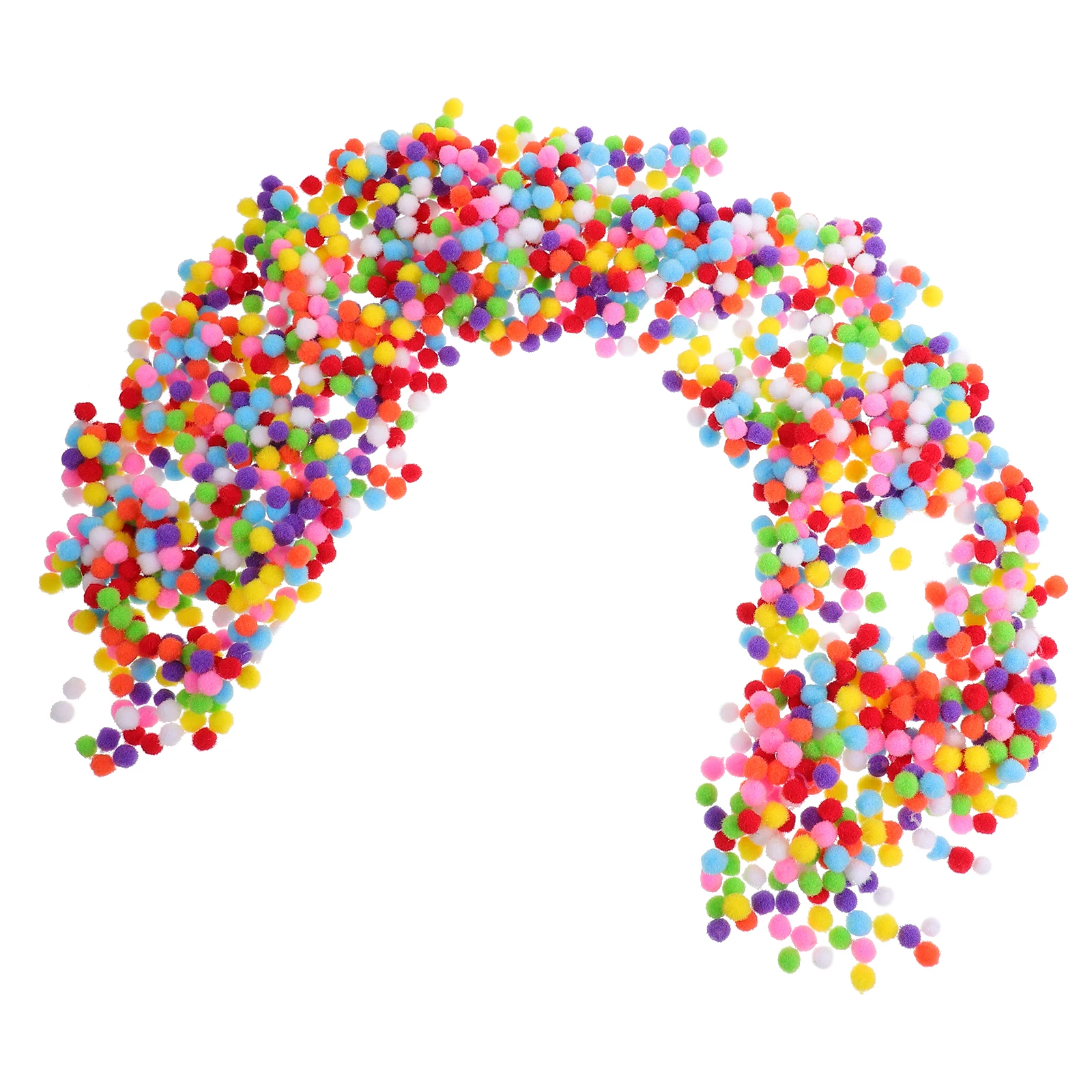 

Colorful Pom Poms Craft Decoration DIY Accessories Polypropylene Mini Balls for Jewelry Clothes Headwear Art