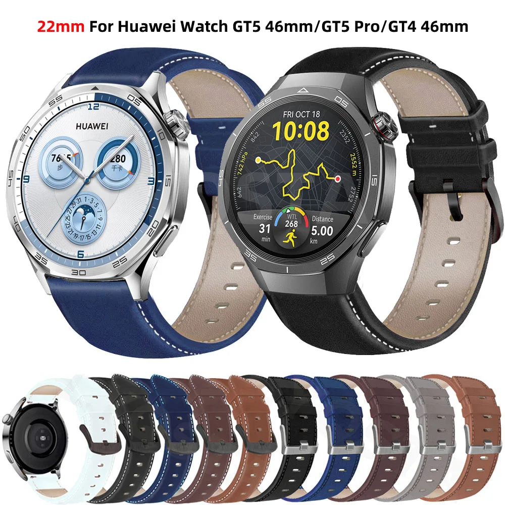 화웨이 워치용 손목 밴드 교체 액세서리, 22mm 시계 스트랩, GT 5 GT 4 46mm, GT 3 Pro GT2 46mm, GT5 Pro 46mm