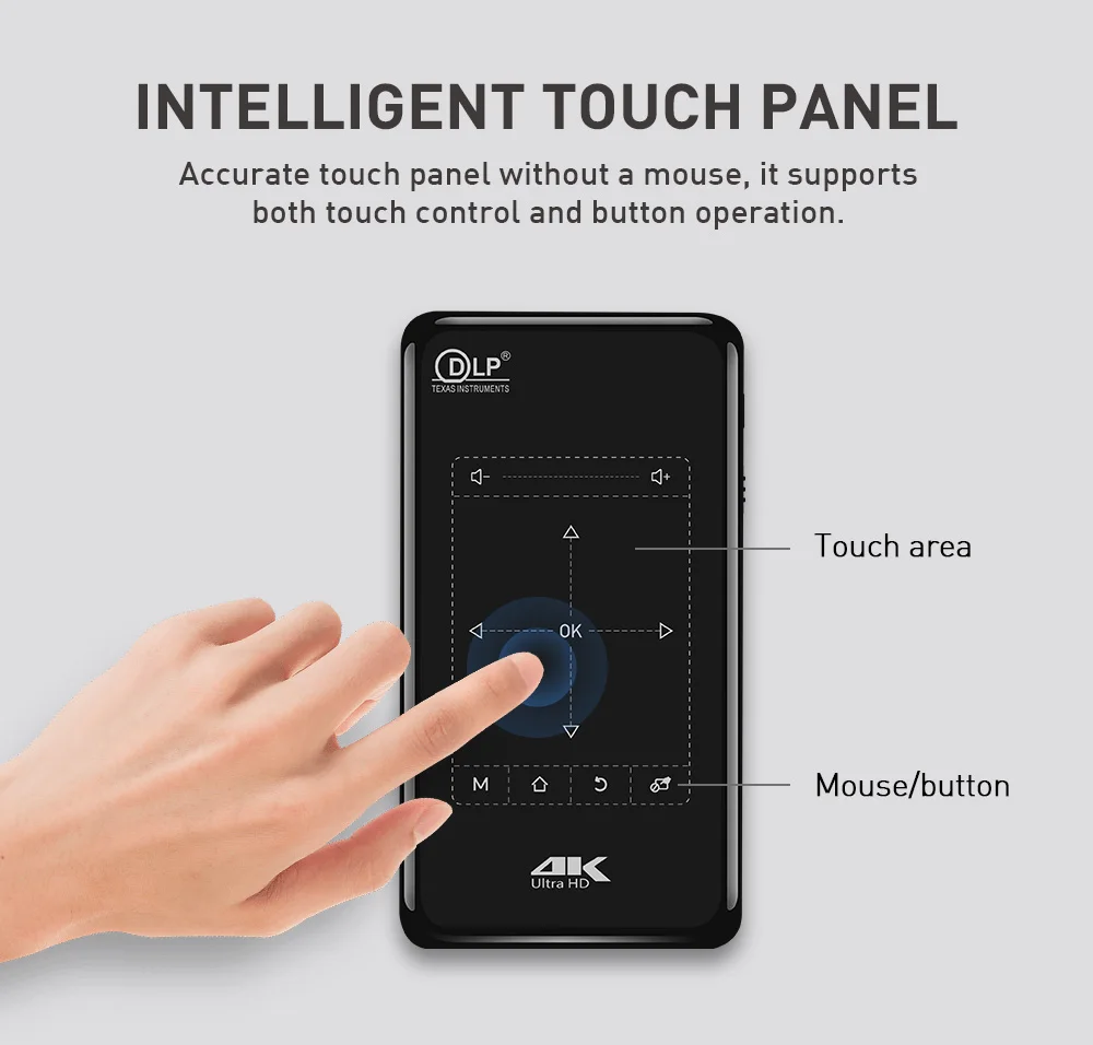 FLyin P09 Android 9.0 Portable Projector 1080P Essential For Families 1G RAM