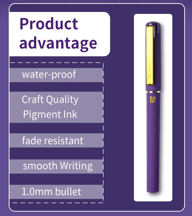 WQN-4/8PCS Multi-color matte Neutral Pen 1.0mm High quality Ink Business Signature Pen Office Business And School Supplies