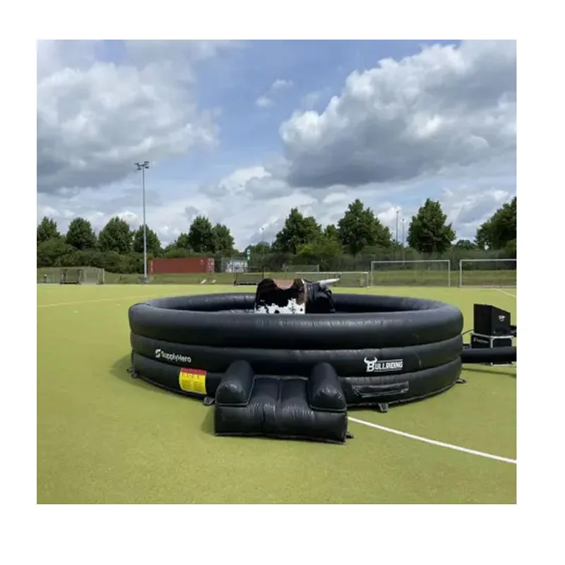 Commercial Black Exciting Mechanical Bull Inflat Inflatable Mechanical Bull Rodeo Inflatable Bull Riding Machine