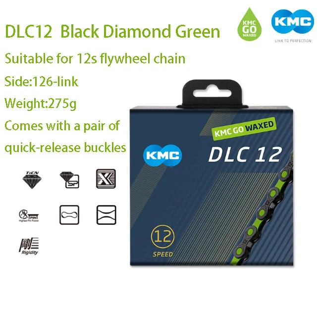 KMC 11\12 Speed Waxed Series Fietsketting Waterdicht en antiaanbaklaag Lichtgewicht semi-holle ketting