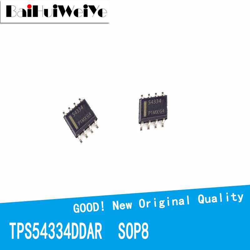 5PCS TPS54334DDAR TPS54334DDA TPS54334 TPS54334DD SOP-8 SMD SOP8 Step Down Regulator New Original Good Quality Chipset