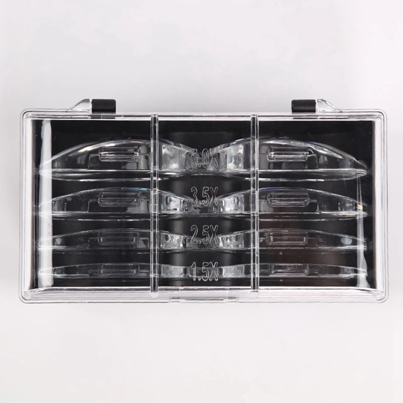 Rechargeable Glasses, Four Magnification Lenses, For Reading, Repair, Beauty And Nails, Head-Mounted Magnifier