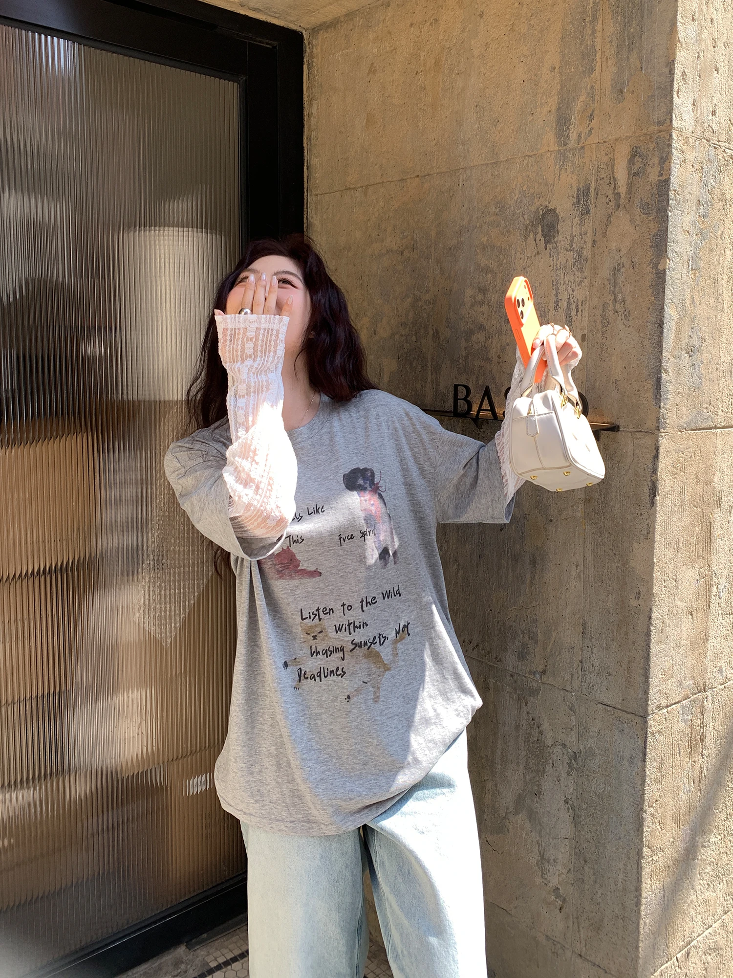 

Женская футболка NAZ большого размера из льняной ткани с кружевными вставками и принтом снежинок, повседневный стиль, короткий рукав, круглый вырез, стандартный крой