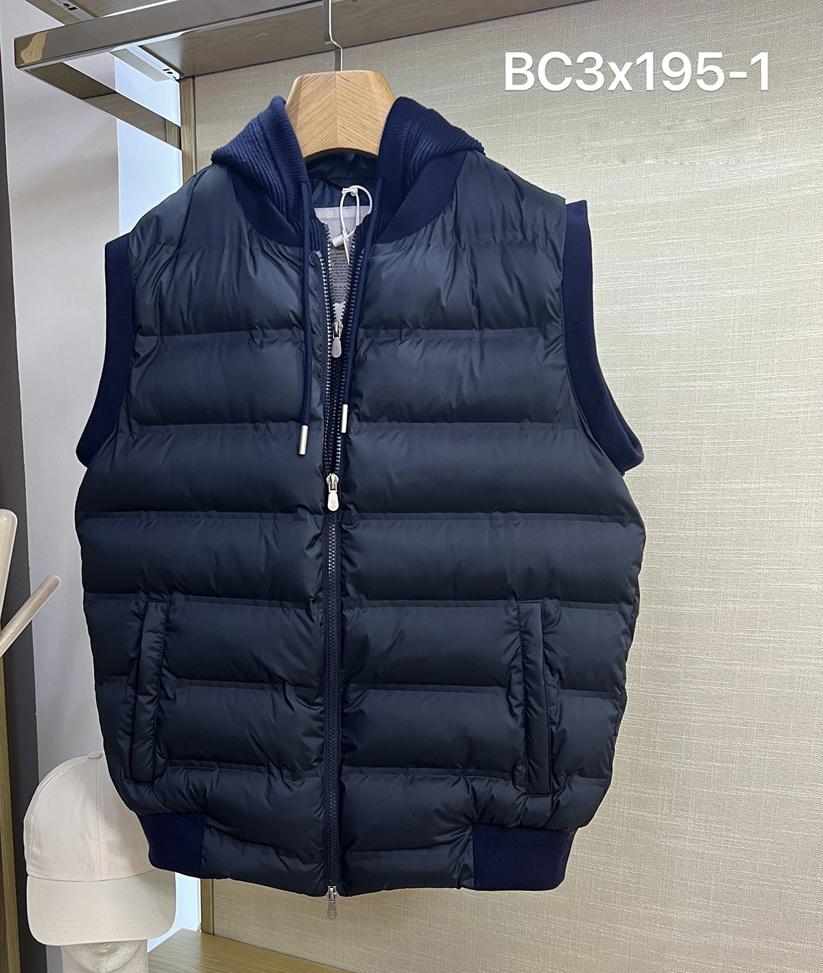 BILLIONAIRE BLKA CPTG Vest Cotton men 2025 Autumn Winter Thick New keep warm light Hooded big size M-4XL high quality Coat