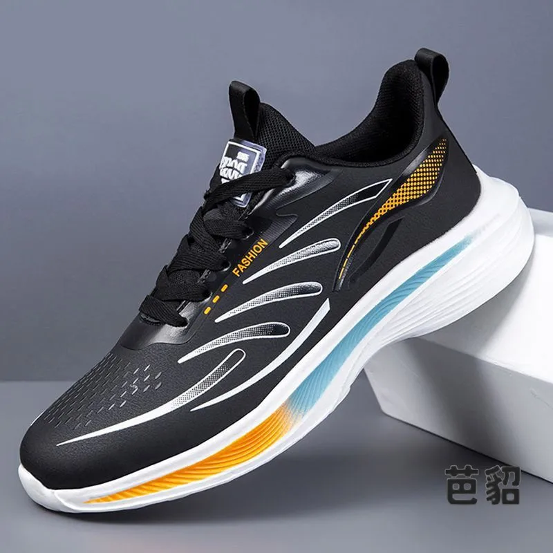 Men's Sport Shoes New Model Mesh Soft Bottom Casual Lightweight Anti-slip Running Work Shoes Breathable Comfortable Slip-On