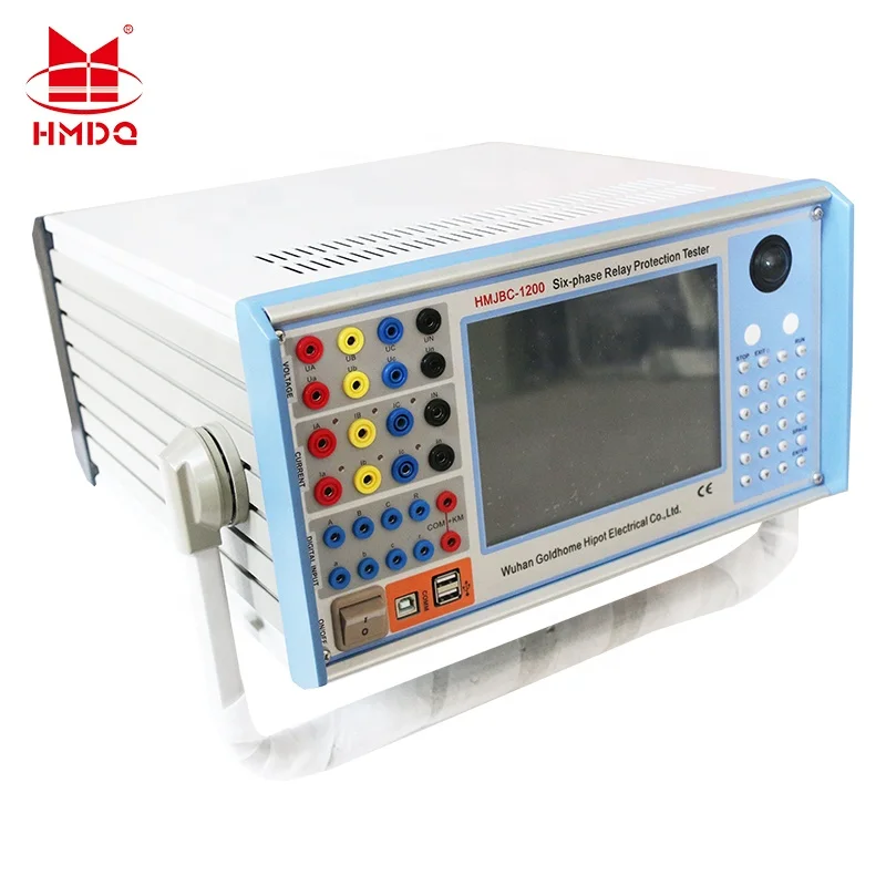 HMBC-1200 Secondary Injection Relay Six Phase Relay Tester Secondary Current Injection test Set 6 Phase Relay protection Tester