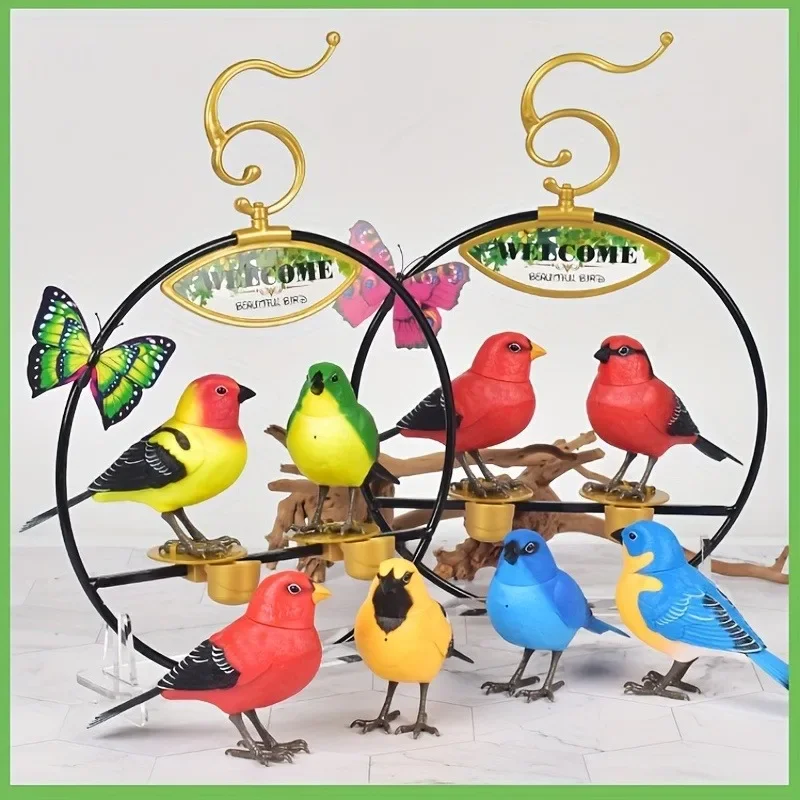 Simulation Electronic Bird Toys for Kids Electric Singing Bird Toy Cute Interactive Bird Toy with Motion & Sound Control