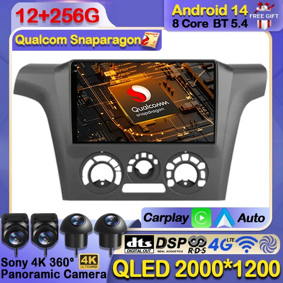 

Android 14 Carplay Auto For Mitsubishi Outlander 1 2002 - 2008 Car Radio Multimedia Video Player Navigation GPS 4G WIFI BT QLED