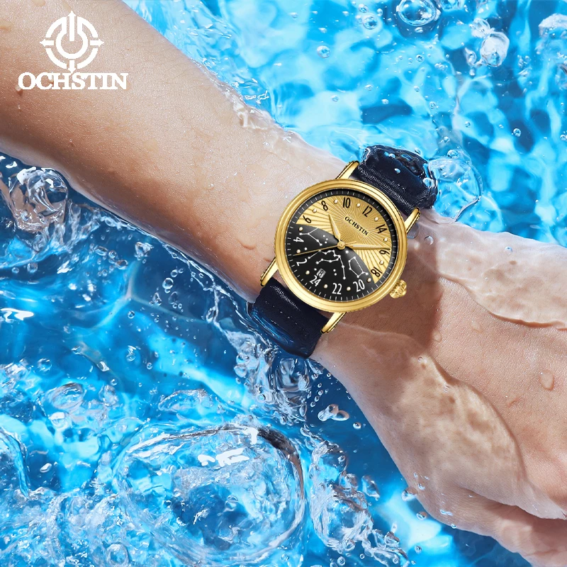 OCHSTIN Men's Creative Nylon Automatic Self-winding Mechanical Watch Model Man Woven Nylon Straps Satisfies Diverse Wristwatch