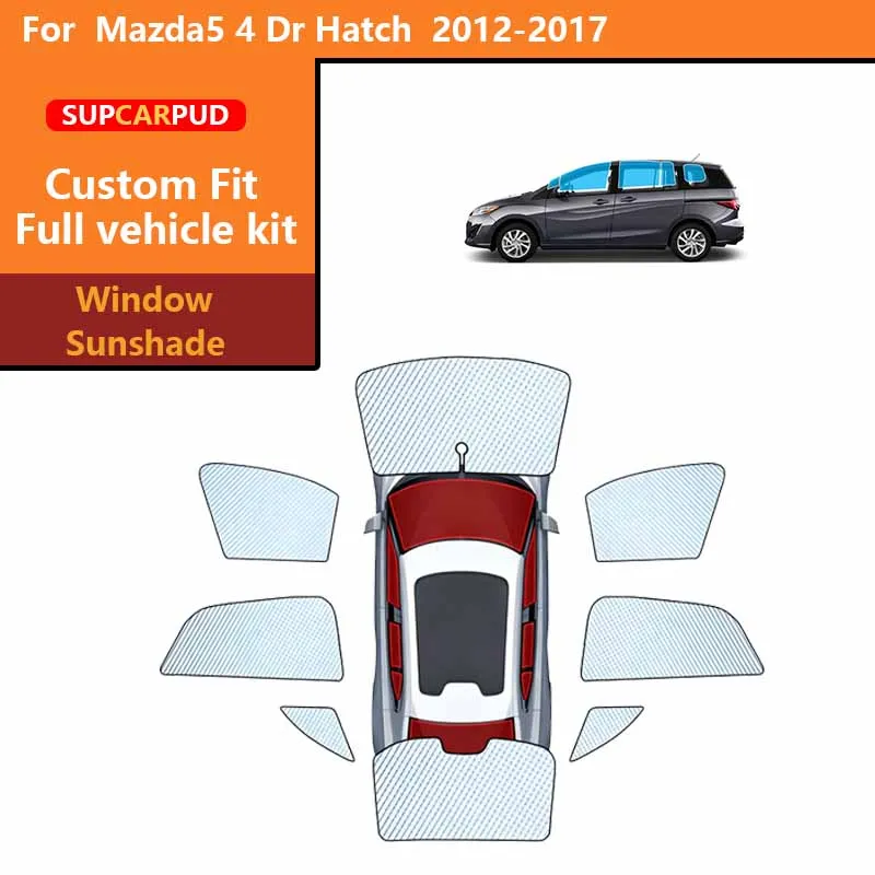 

Солнцезащитные шторки для автомобиля, защита от ультрафиолета, для Mazda5 4 Dr Hatch 2012-2017, для передних и задних боковых окон