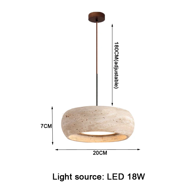 Japońska lampa wisząca z kamienia Wabi Sabi do sypialni Lampki nocne na stolik Minimalistyczna wyspa Kuchnia Jadalnia Wiszące żyrandole