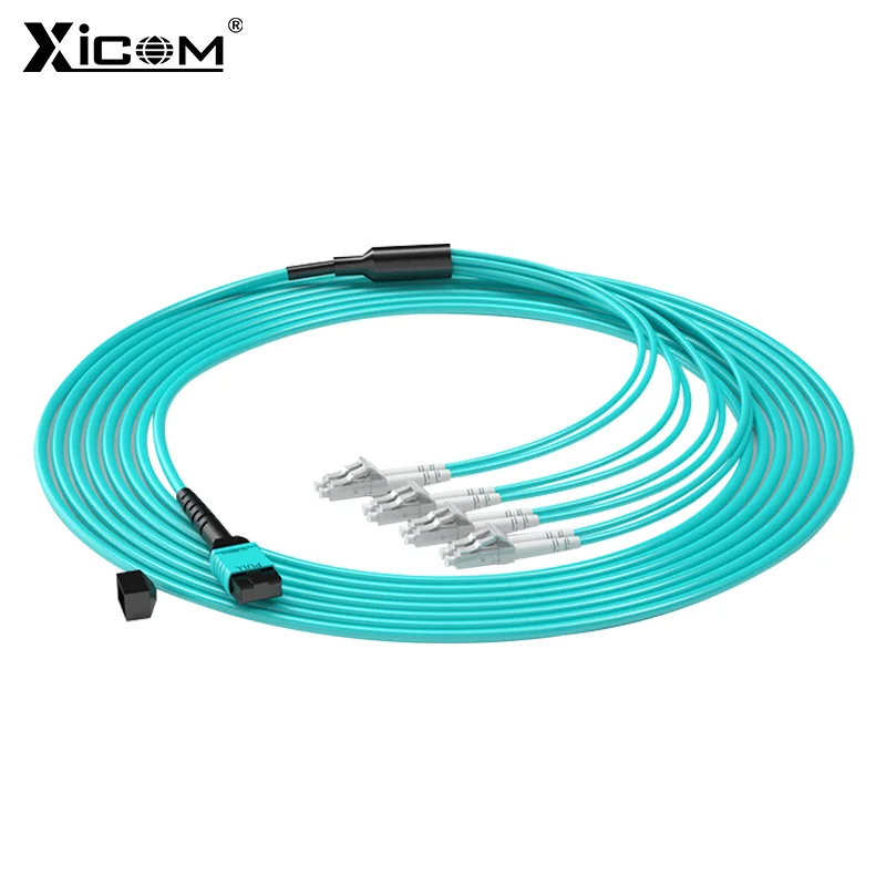 Fiber Patch Cord Single/Multi Mode 8 Core 300M MPO-UPC to MPO-LC Fiber Patch Cable Fiber Optic Patch Cord Optical Fiber Cable