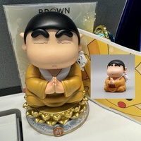 Crayon Shin-chan Anime Figure Crayon Shin-chan Cos Buddha Ruyi Action Figure Statue Model Xiaoxin Doll Collection Decor Toy Gift