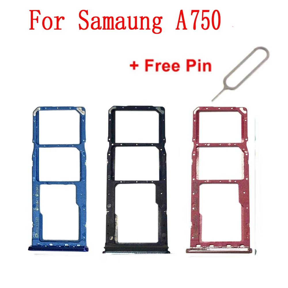 SIM Tray Adapter Micro SD Card Tray Holder For Samsung Galaxy A7 2018 A750 A750F A750FN A750G A750GN