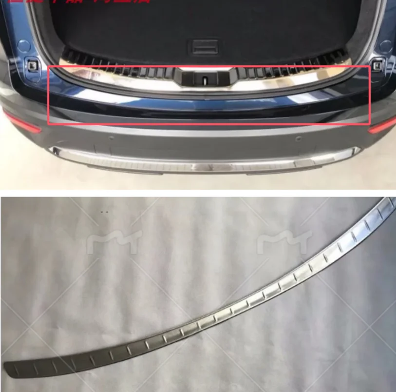 For Mazda CX-9 CX9 CX 9 2016-2022 2023 Trunk Trim Rear Bumper Protector Car Accessories Stainless Steel Door Sill Scuff Plate