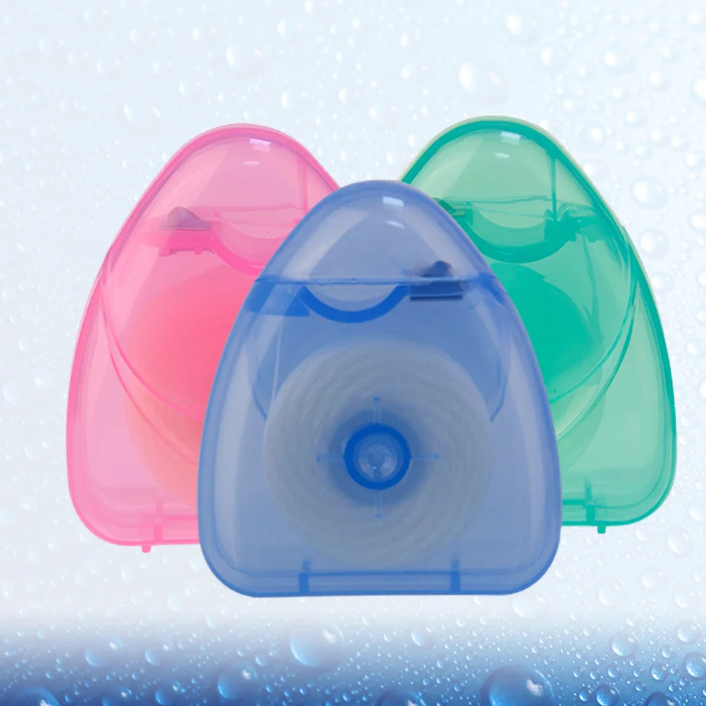 3 قطعة 50 متر جهاز تنظيف الأسنان بالنعناع يختار مايكرو الشمع بين الأسنان نظافة الأسنان نظافة الفم لون عشوائي الأسنان الخيط اختيار