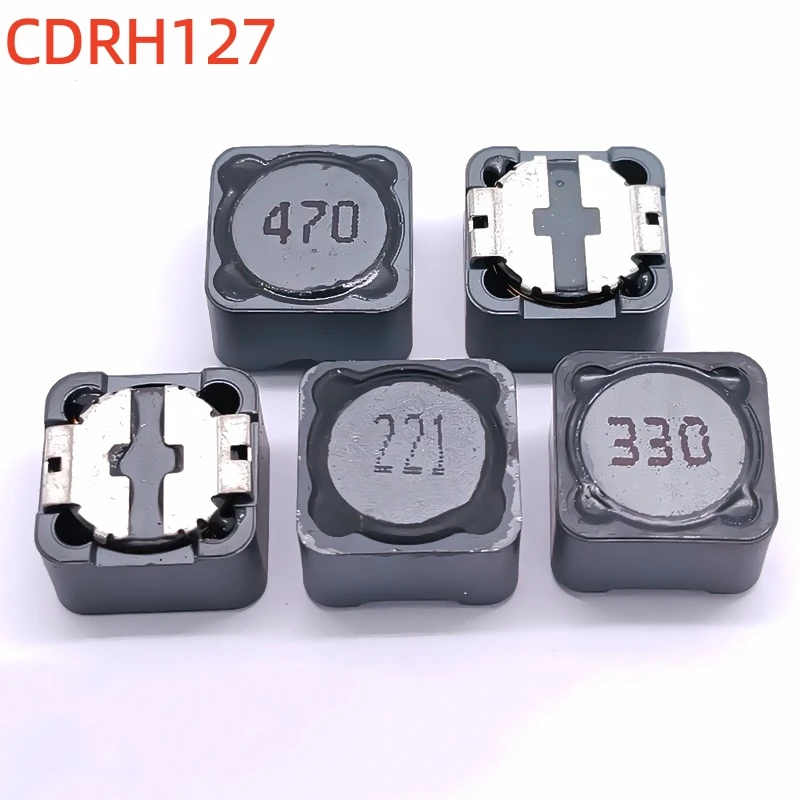 10PCS CDHR127-33UH 47UH 68UH 100UH 1MH 3.3MH 3A Shielded Inductor Patch Power Inductor