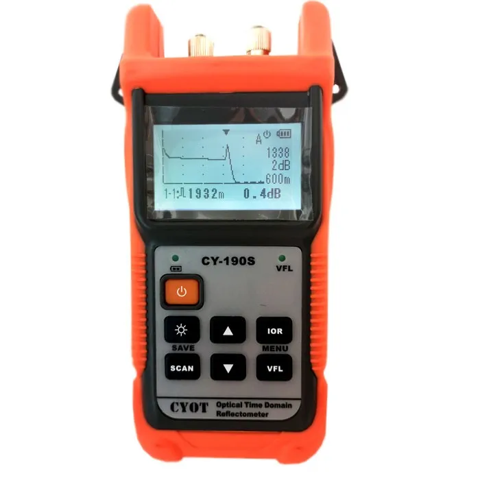 CY190S with optical metering time domain reflectometer OTDR fiber tester measuring cable breakpoint obstacle finder 40 km