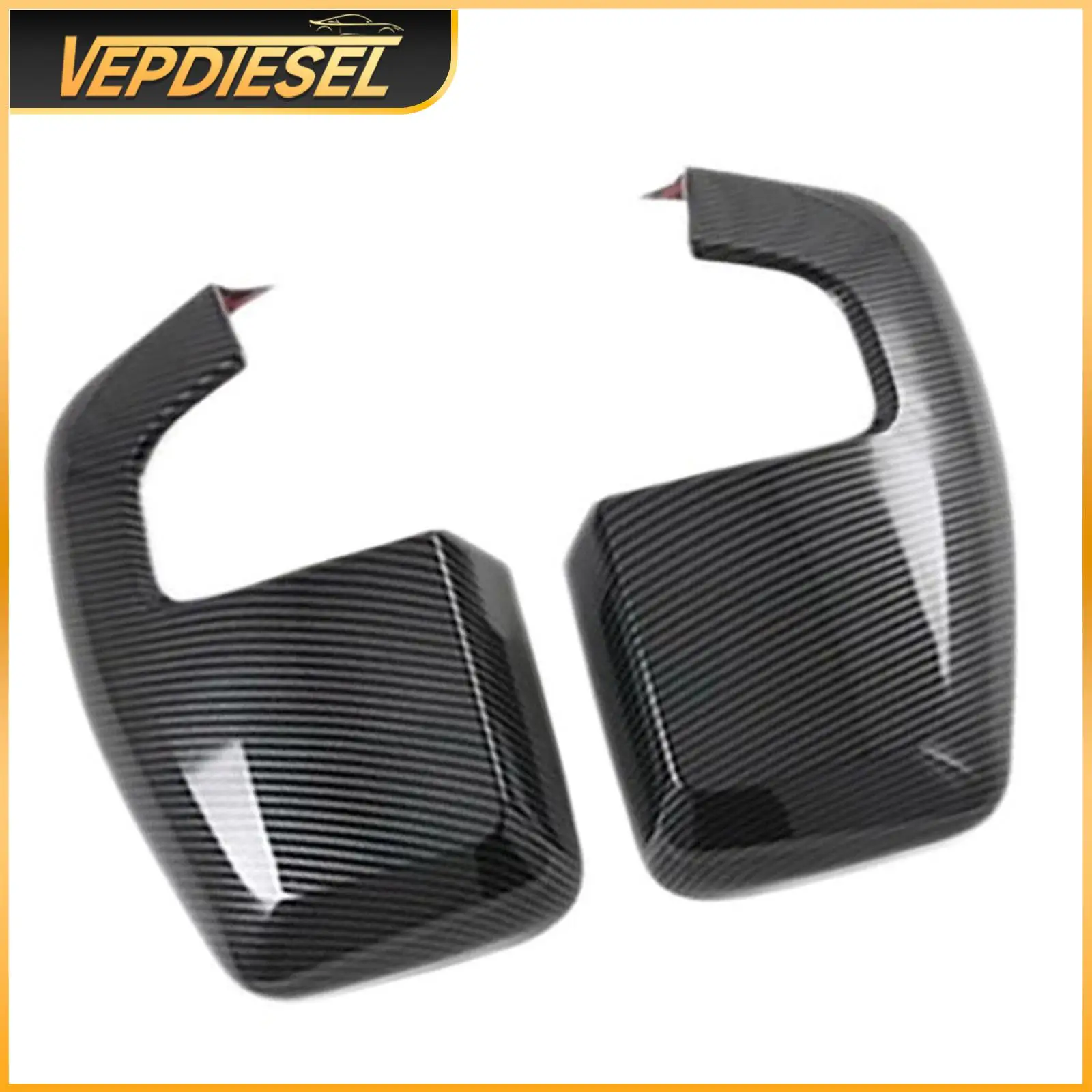 

2PCS Carbon Fiber Look Car Rearview Side Mirror Cover For Ford Transit CUSTOM V362 for Tourneo Custom 2014-2023