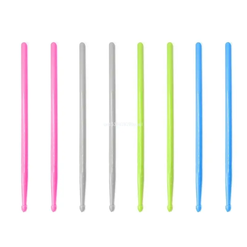 Luminous Drumsticks Fluorescence Nylon Drum Sticks Glow in the Dark Drumsticks Musical Instrument Percussion Accessories