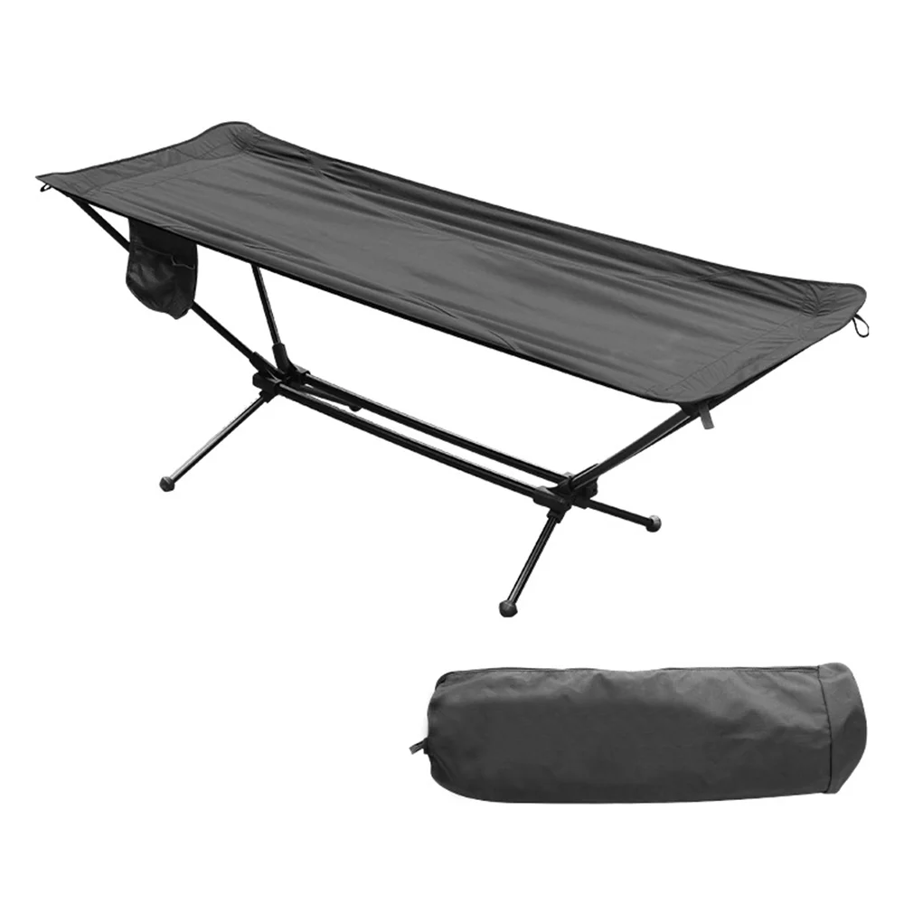 

Outdoor High and Low Folding Bed Camping Garden Portable Aluminum Hammock Camp Bed