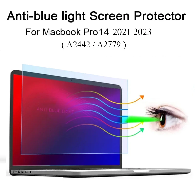 Laptop Screenprotector Anti-Blauw Licht Voor Macbook Pro 14 2023 2021 Anti-Reflectie Bescherming Matte Film Bescherming Voor A2442 A2779