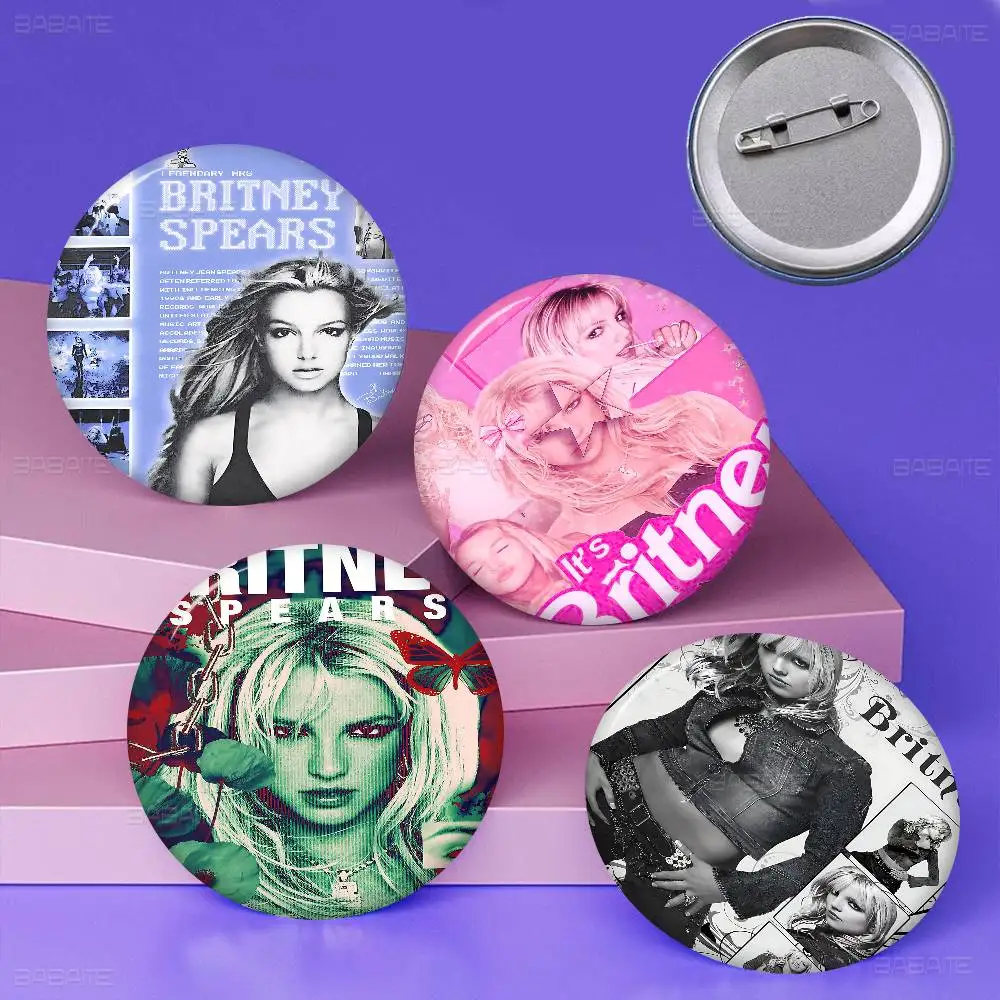 Pin de solapa creativo de hojalata con icono de animal de la cantante B-Britney Spears, insignia para mochila, accesorio.
