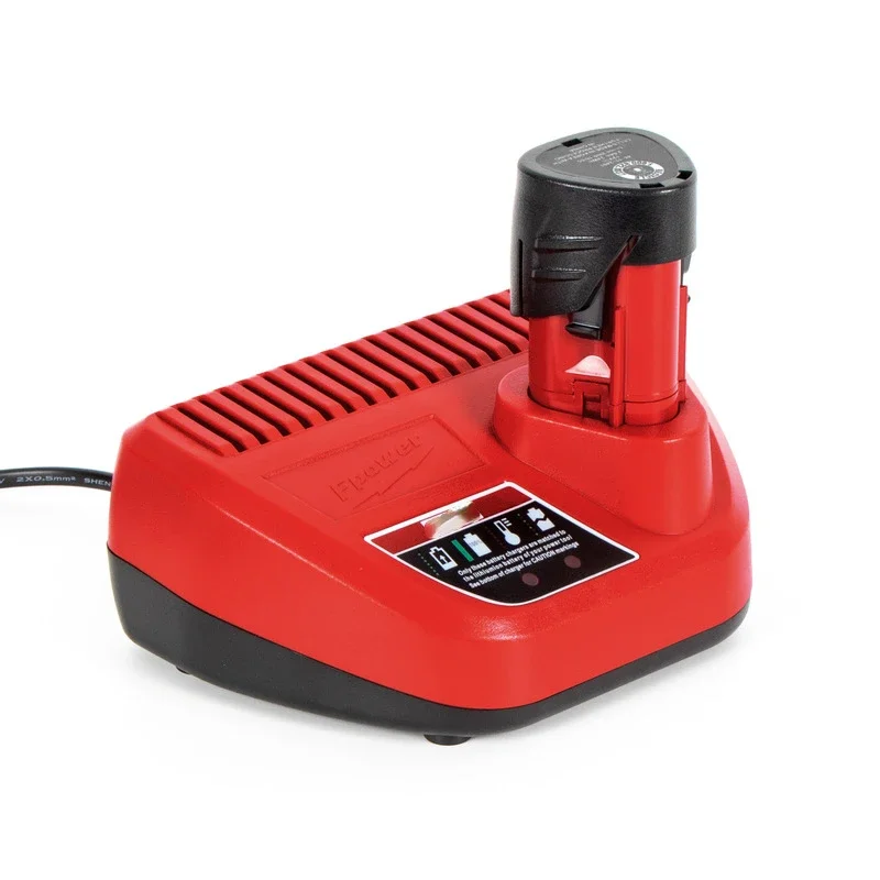 Li-Ion Battery Charger For Milwaukee M`12 N12 Input Output 12V 10.8V 48-59-2401 48-11-2402 Power Tools US EU Plug AC220-240V