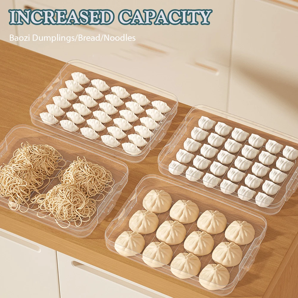 Multilayer Dumplings Box Refrigerator Dumpling Freezing Storage Box For Refrigerator Organizer Food Storage Containers with Lids