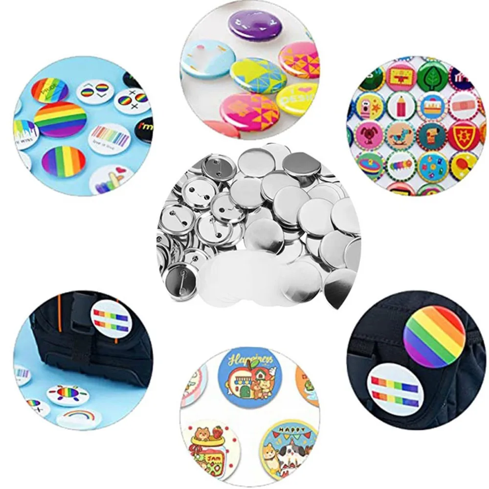 DTA4-DIY Badge Supplies Pin Maker Tin Badge Blanks