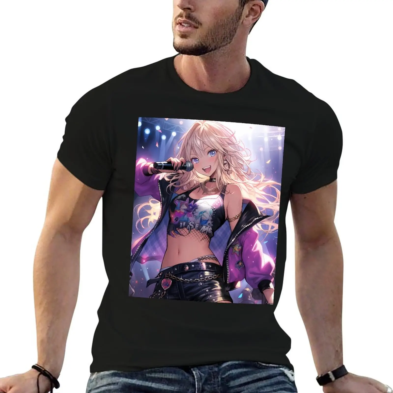 Diva mélodique : Concert captivant! T-shirt grande taille à manches courtes pour l'été