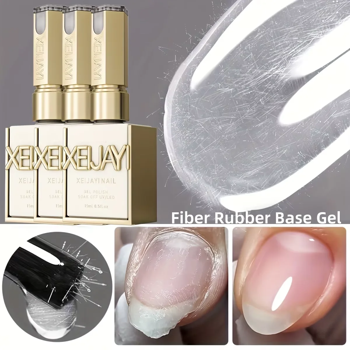XEIJAYI 15ml Multifunktions-Nagelgel, optionaler Seal-Primer und andere haltbare UV/LED-Produkte, geeignet für Nagelstudios für Frauen. – Detail 2