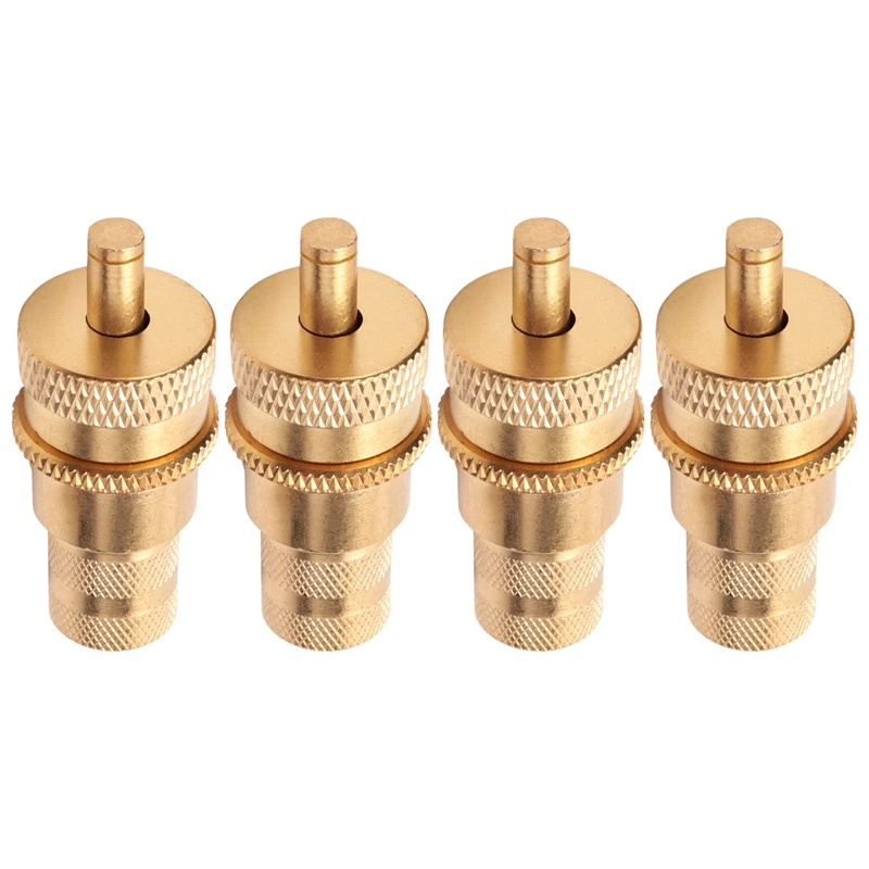 4Pcs Offroad Brass Tire Venting Machine S Kit Automatic 6-30Psi Tyre Tire Pressure Relief Valve Deflators Bleeder Valve