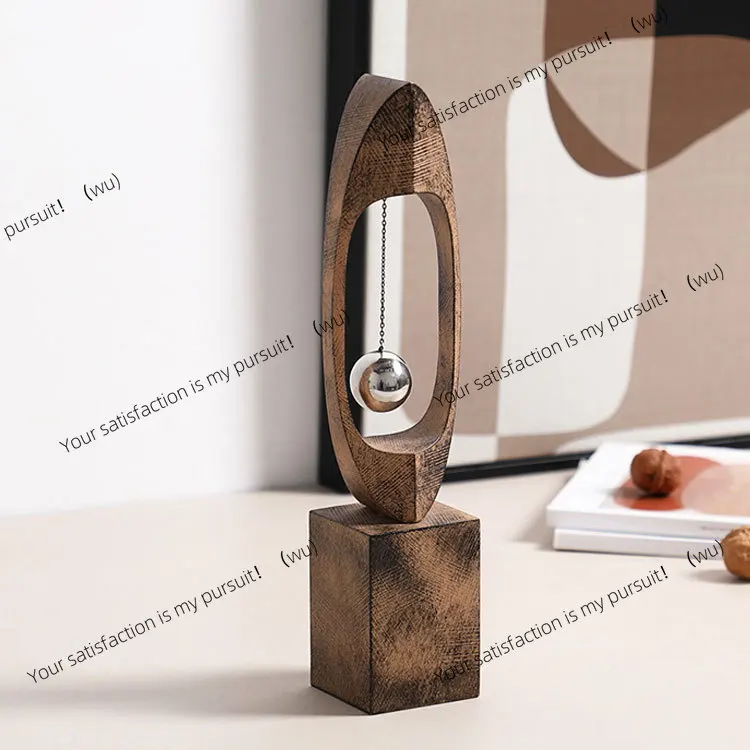 Modern simple and creative swing ball ornament model room hotel living room study bookcase decoration handicraft decoration