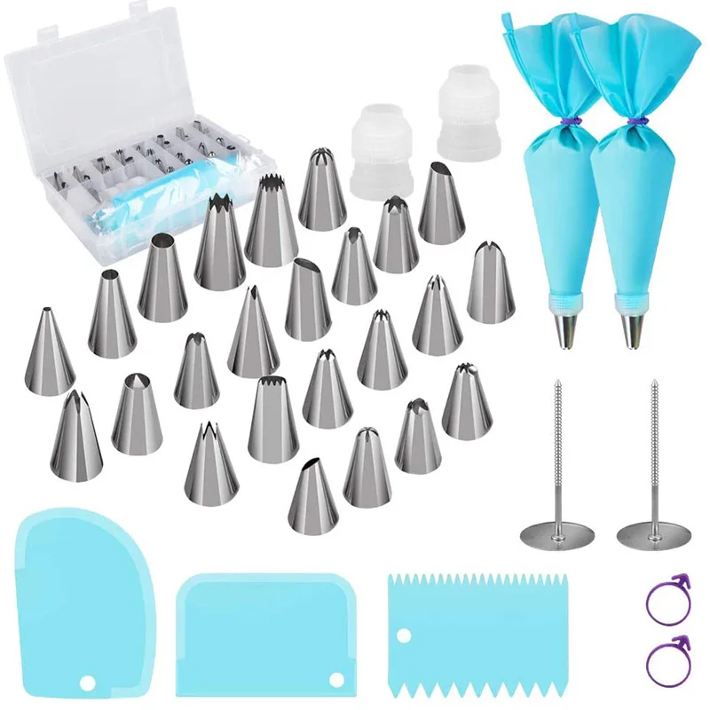 

35PCS Piping Tip Numbered Cake Decorating Piping Bag Piping Nails Cake Decoration Accessories Kitchen Accessories Silicone Mold