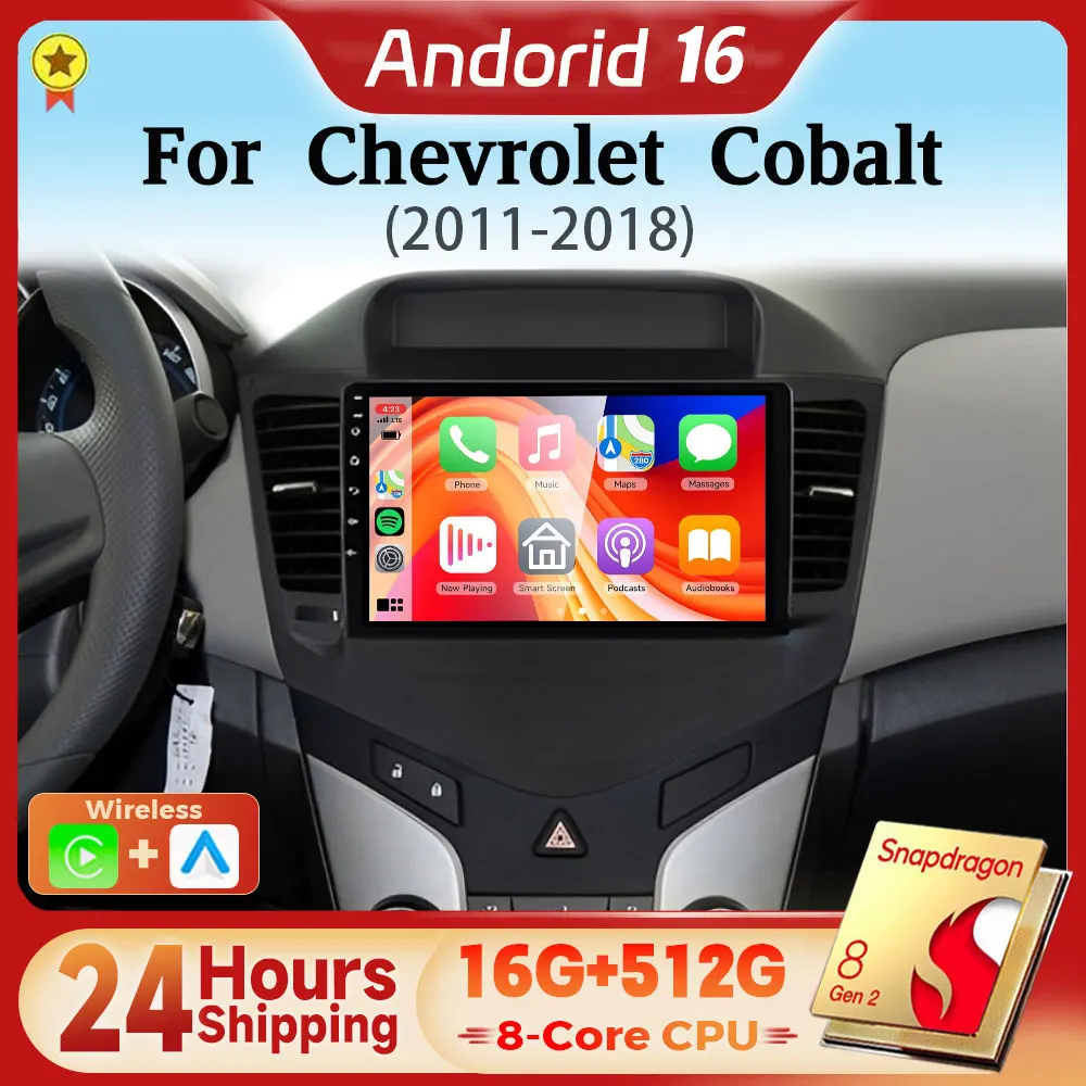 

Android 16 Qualcomm Carplay Auto Car Radio Multimedia Player For Chevrolet Cruze J300 2008-2014 Autoradio Head Unit Snapdragon
