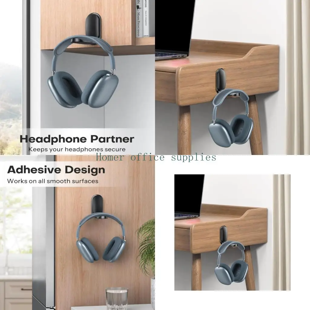 

K43B Quick Installation Toolless Headsets Holder Stand With Stable Base For Home Office Organization