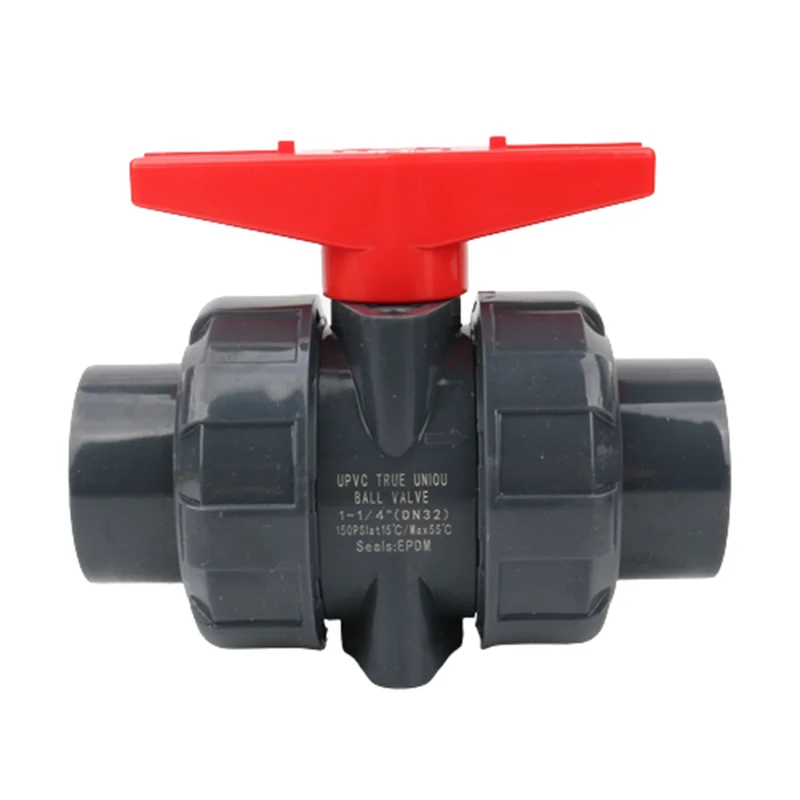 

1pc 20~50mm UPVC Union Valve Water Pipe Ball Valve For Garden Irrigation Fittings Aquarium Tank Connectors