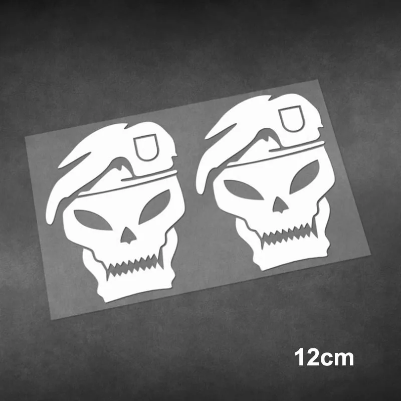 

2PCS/SET Skull Drip Waterproof Vinyl Stickers For Car Motorcycle Helmet Laptop Bike Decor Decal