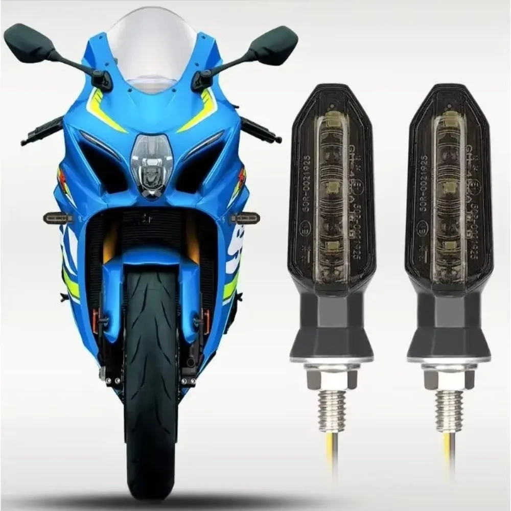 

New 8mm Motorcycle LED Turn Signal Lights Amber Mini Flashing Light 12V Moto Indicator Lamp Accessories Blinker Turn Signal Lamp