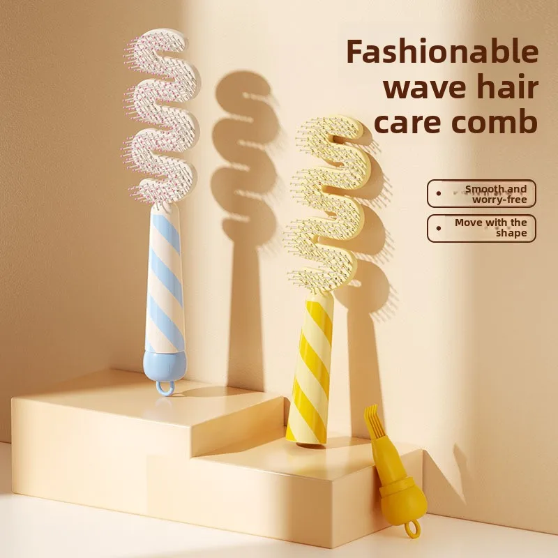 

Kids' Pinecone Comb: Hollow Design & Pine Needle Teeth Detangle Hair,Scalp Massage Refreshes,Heightened Teeth Boost Crown Volume