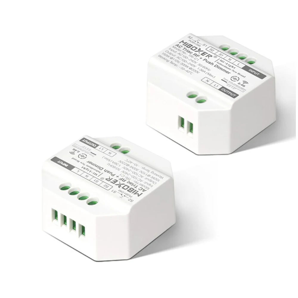 Imagem -05 - Dimmer Miboxer-triac para Lâmpadas Led Push Switch Aplicativo de Suporte e Controle de Voz Zigbee 3.0 2.4g Tri-c1zr ac 110240v