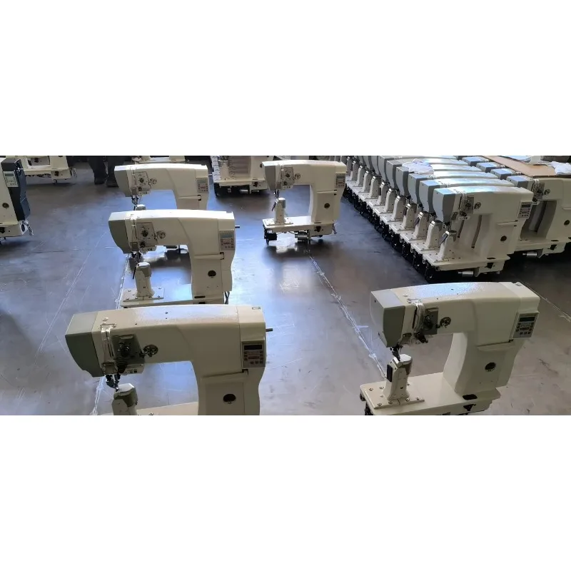 1591BT Direct Drive Single Needle Laura Machine Post Bed Big Hook Heavy Duty Triple Feed Lockstitch Industrial Sewing Machine