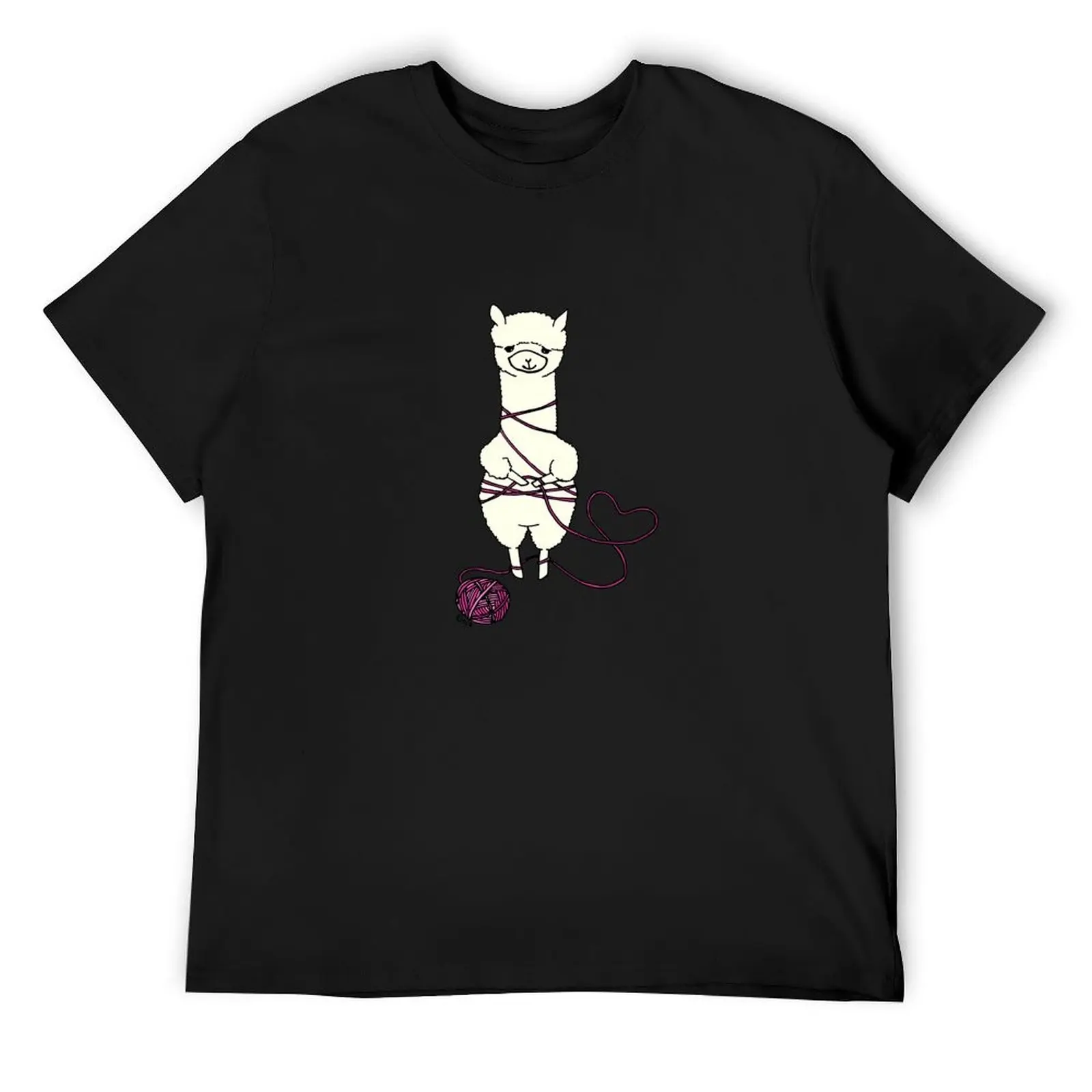 

alpaca tied up T-Shirt T-shirts oversize gifts for boyfriend blue lock funny t shirts for men