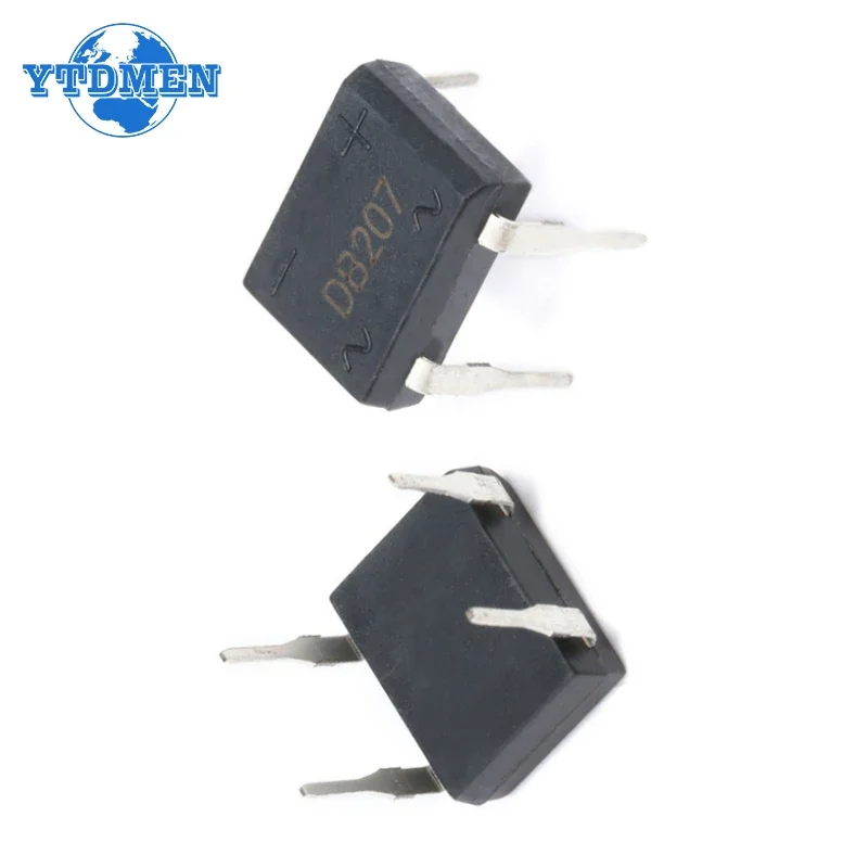 20pcs/box Bridge Rectifier DB207 DIP4 1000V 2A DB207S Power Diode Rectifiers Electronic Components IC image 6