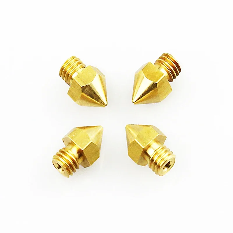 Anet 5 uds 0,2 0,3 0,4 MM boquillas 0,5mm boquillas de impresora 3D para A6 A8 E10 E16 ET4 ET5X MK8 piezas de impresora 3d accesorios impresora