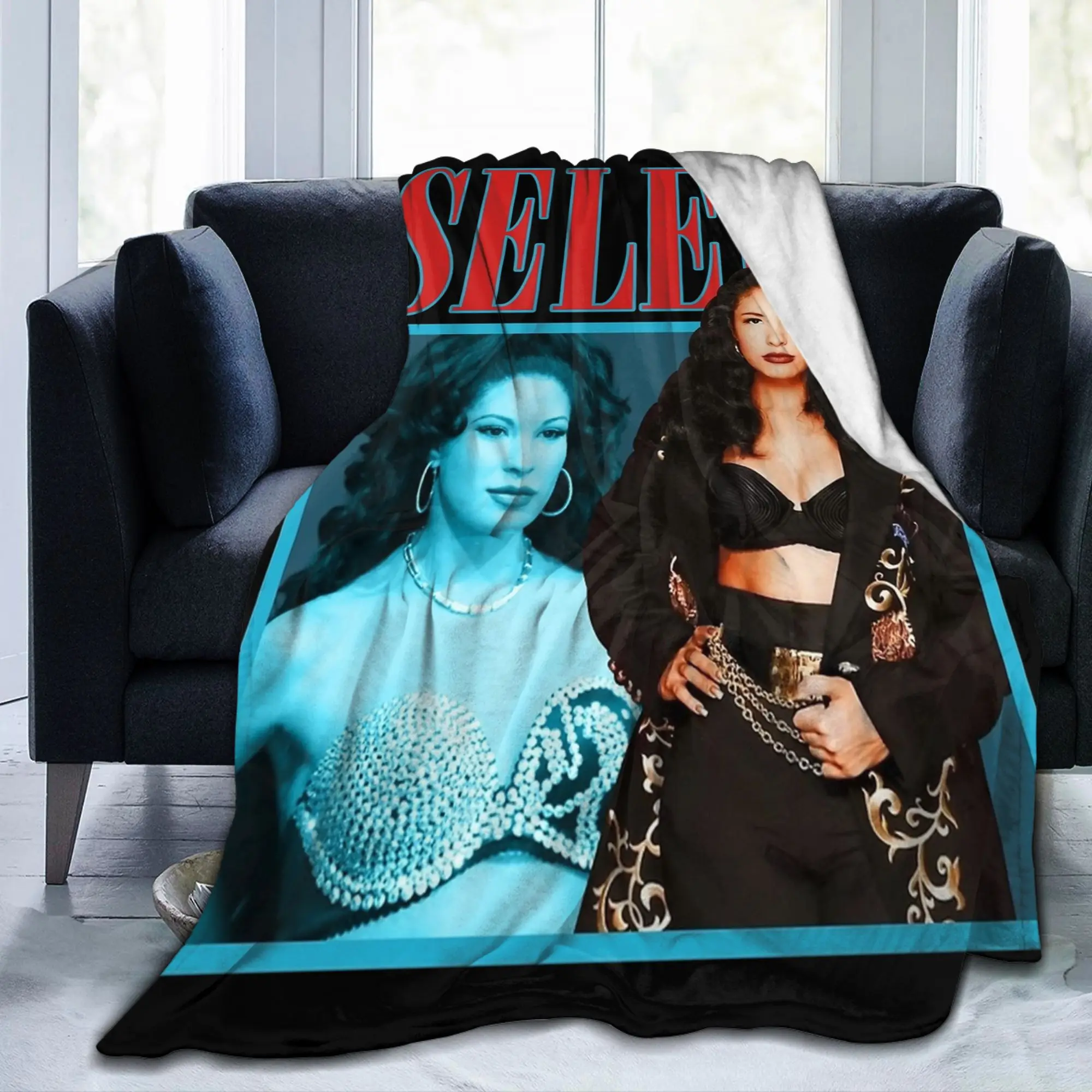 سيلينا كوينتانيلا البطانيات الفانيلا الخريف/الشتاء متعددة الوظائف خفيفة الوزن رمي البطانيات لحاف مكتب السرير #6